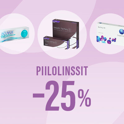 Kaikki piilolinssit –25 %